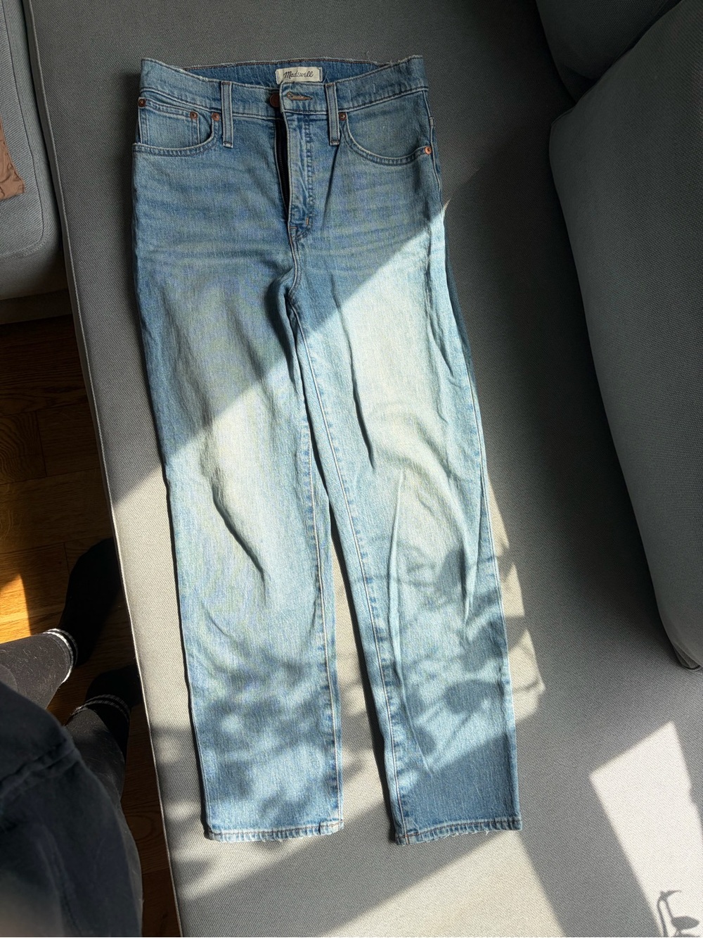 Madewell Light Blue Cropped Ankle Jeans